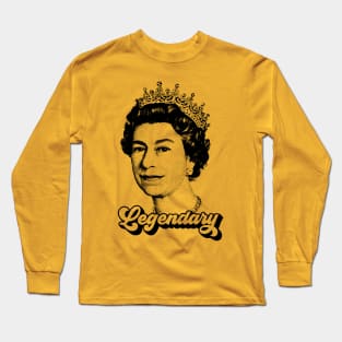 Queen Elizabeth T Shirt Legendary RIP - Queen of England Memoriam Long Sleeve T-Shirt